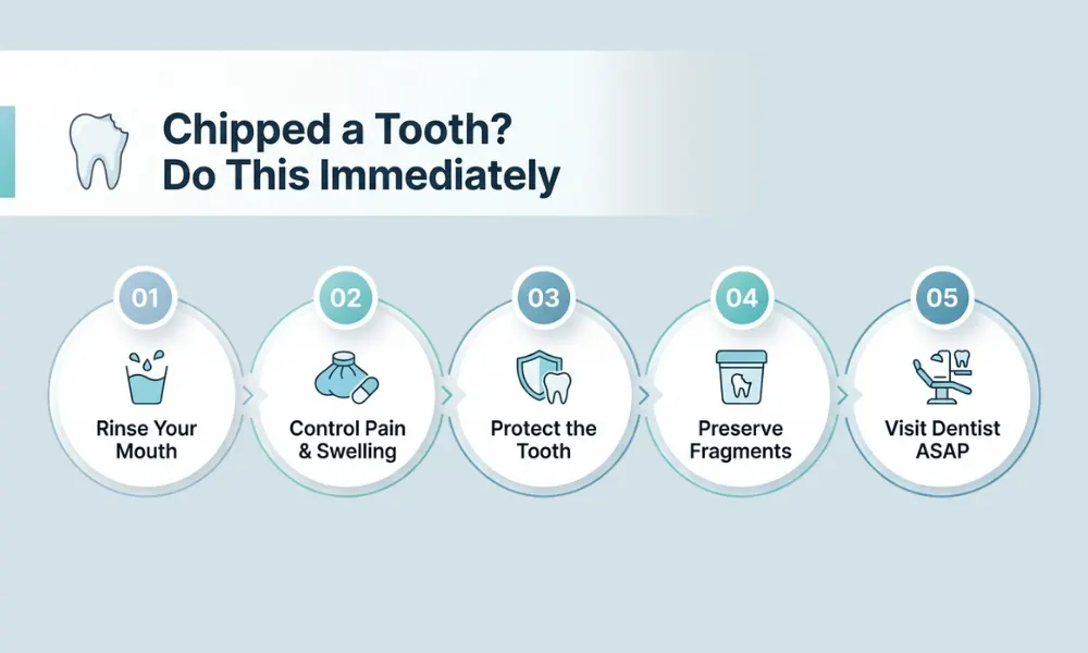 What to Do Immediately After Chipping a Tooth